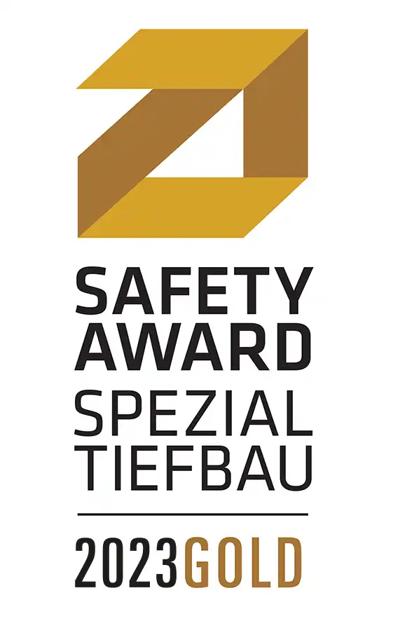 Safety award Spezialtiefbau 2023 Gold