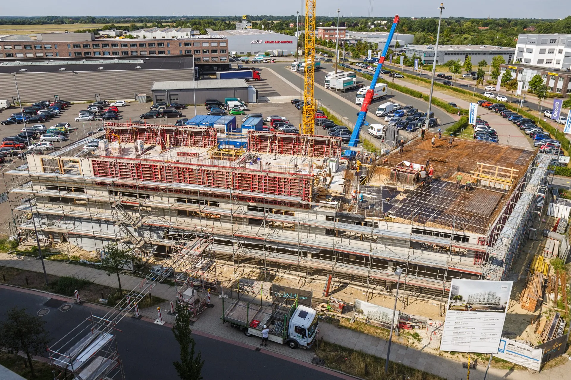Bau des Airport Hotels Bremen